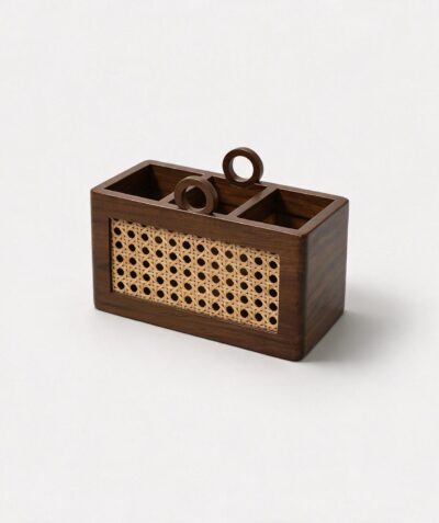 Cane Cutlery Stand