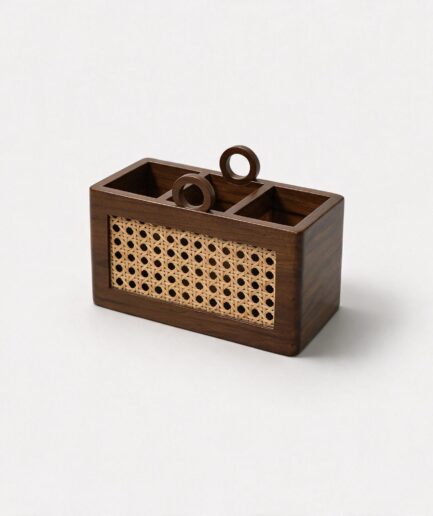 Cane Cutlery Stand